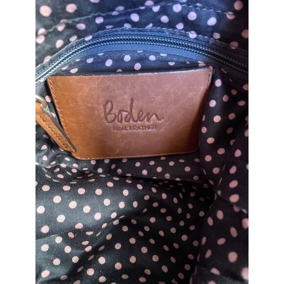 Boden Brown Leather Hobo Shoulder Bag - Large - Woven Strap - Picture 5 of 9